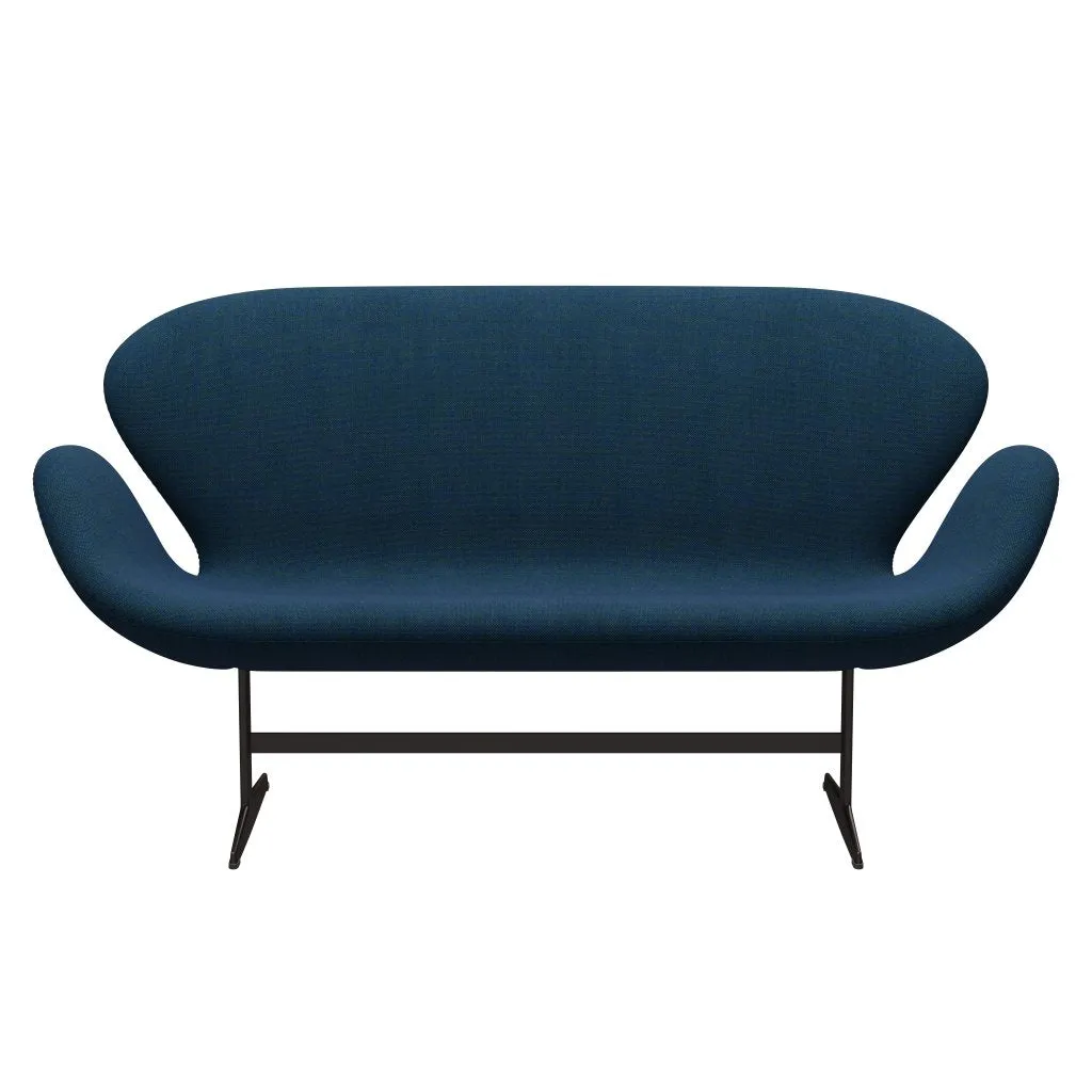 Fritz Hansen Swan™ Sofa 2 Seater, Brown Bronze/Hallingdal Blue/Green