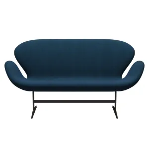 Fritz Hansen Swan™ Sofa 2 Seater, Brown Bronze/Hallingdal Blue/Green