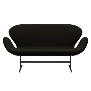 Fritz Hansen Swan™ Sofa 2 Seater, Brown Bronze/Hallingdal Dark Brown