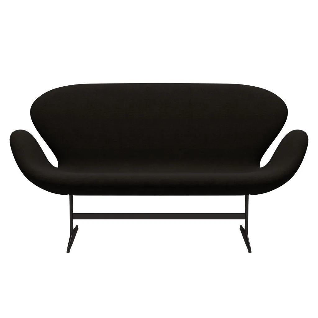 Fritz Hansen Swan™ Sofa 2 Seater, Brown Bronze/Hallingdal Dark Brown