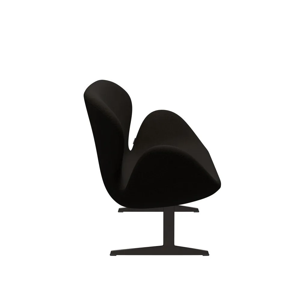 Fritz Hansen Swan™ Sofa 2 Seater, Brown Bronze/Hallingdal Dark Brown