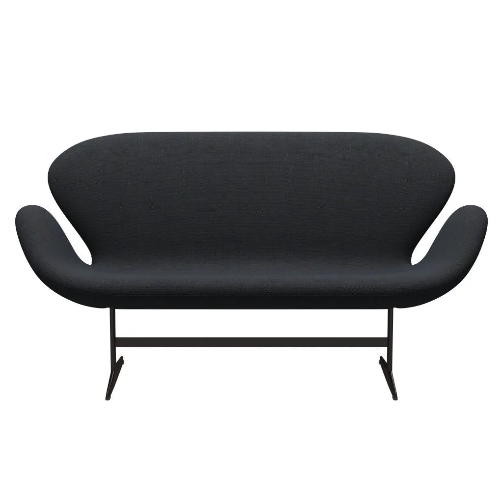 Fritz Hansen Swan™ Sofa 2 Seater, Brown Bronze/Hallingdal Violet/Green