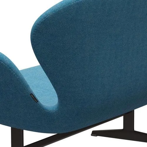 Fritz Hansen Swan™ Sofa 2 Seater, Brown Bronze/Hallingdal White/Turquoise