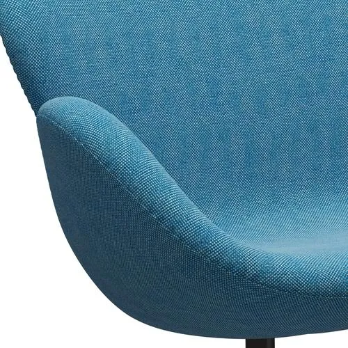 Fritz Hansen Swan™ Sofa 2 Seater, Brown Bronze/Hallingdal White/Turquoise