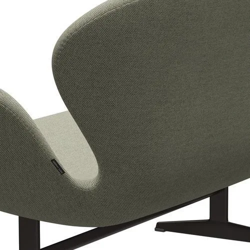 Fritz Hansen Swan™ Sofa 2 Seater, Brown Bronze/Re Wool Lime Green/Nature
