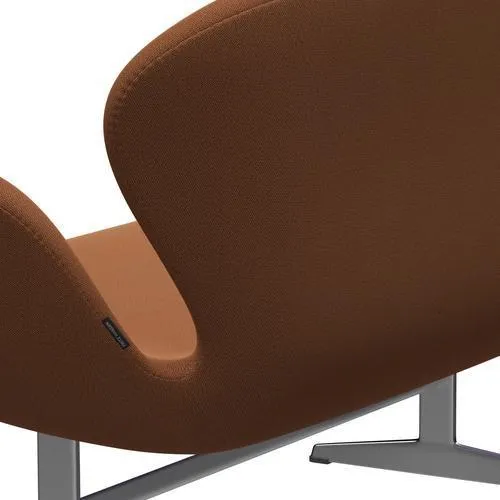 Fritz Hansen Swan™ Sofa 2 Seater, Satin Brushed Aluminum/Capture Copper