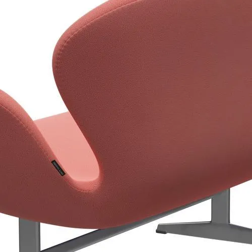 Fritz Hansen Swan™ Sofa 2 Seater, Silver Grey/Capture Coral