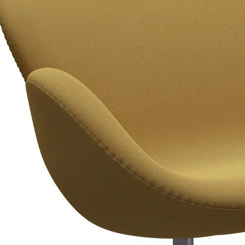Fritz Hansen Swan™ Sofa 2 Seater, Silver Grey/Capture Mustard Light