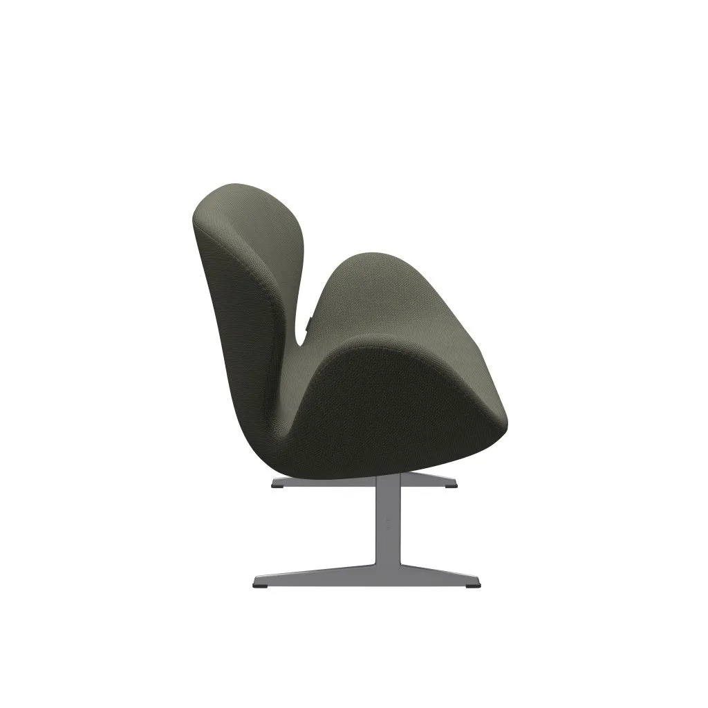 Fritz Hansen Swan™ Sofa 2 Seater, Silver Grey/Diablo Warm Grey