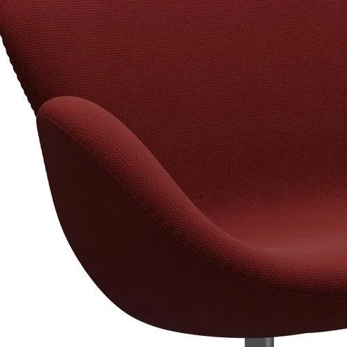 Fritz Hansen Swan™ Sofa 2 Seater, Silver Grey/Diablo Wine Red