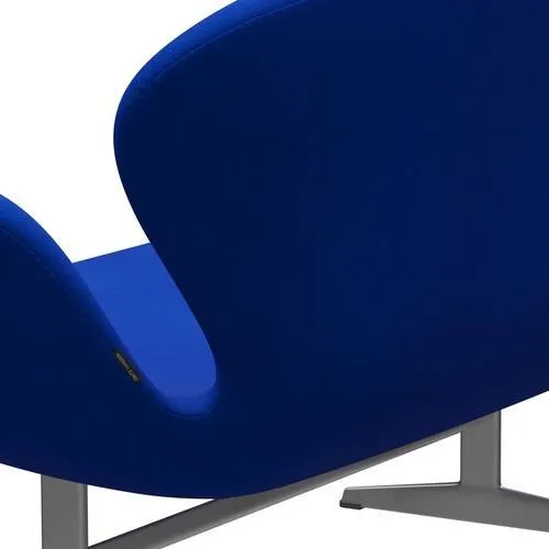 Fritz Hansen Swan™ Sofa 2 Seater, Silver Grey/Divina Blue