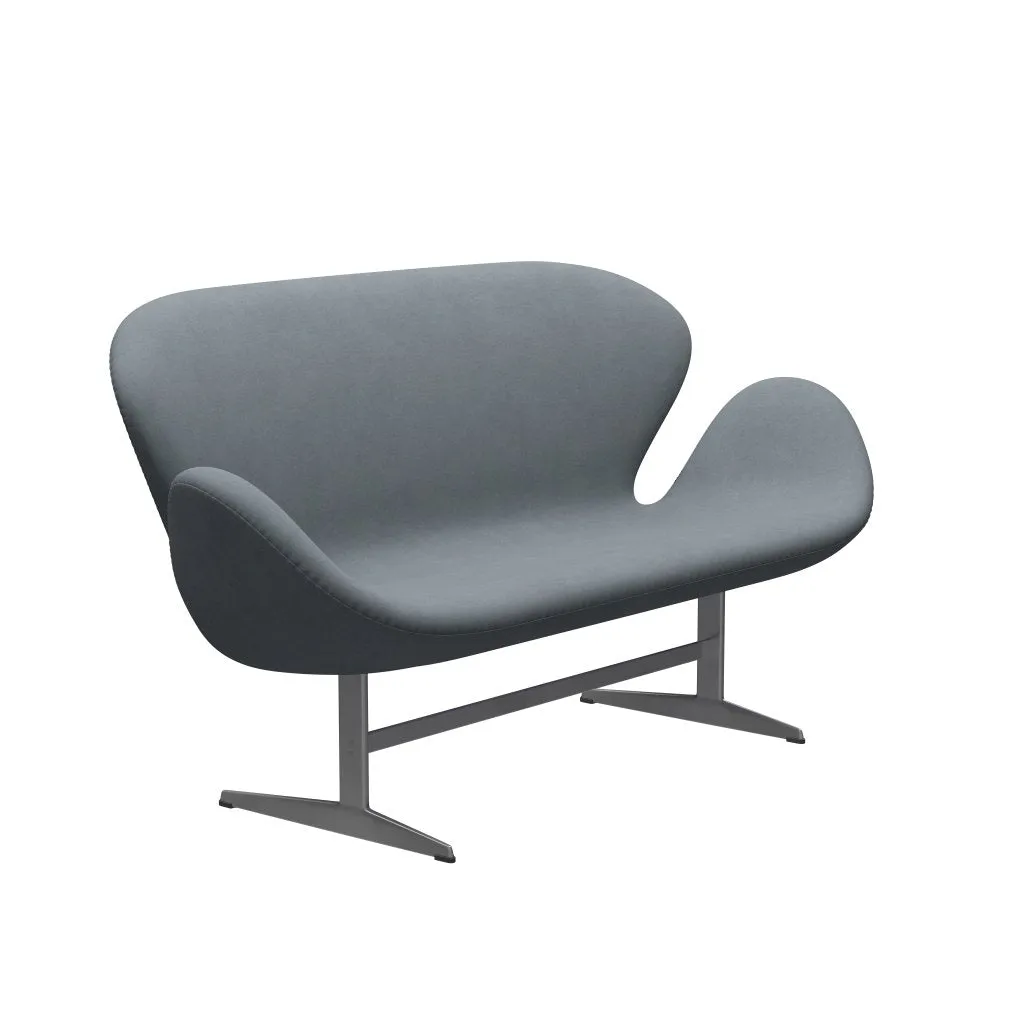 Fritz Hansen Swan™ Sofa 2 Seater, Silver Grey/Divina Light Grey