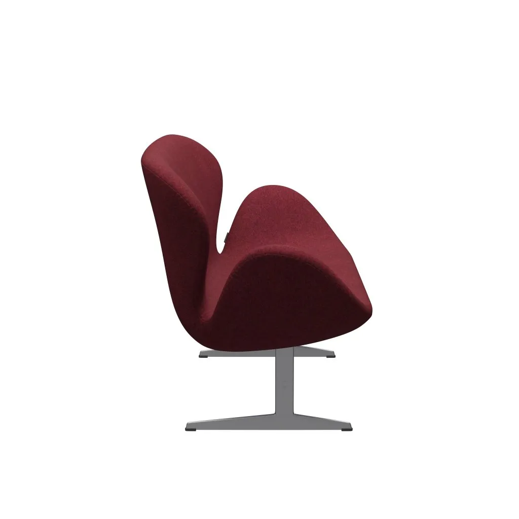 Fritz Hansen Swan™ Sofa 2 Seater, Silver Grey/Divina Md Raspberry