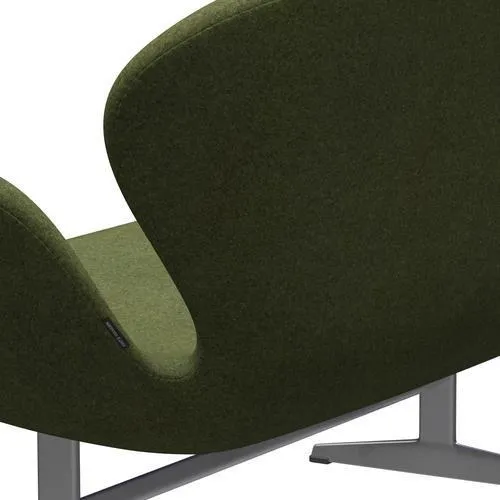 Fritz Hansen Swan™ Sofa 2 Seater, Silver Grey/Divina Md Wintergreen