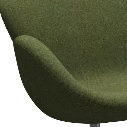 Fritz Hansen Swan™ Sofa 2 Seater, Silver Grey/Divina Md Wintergreen