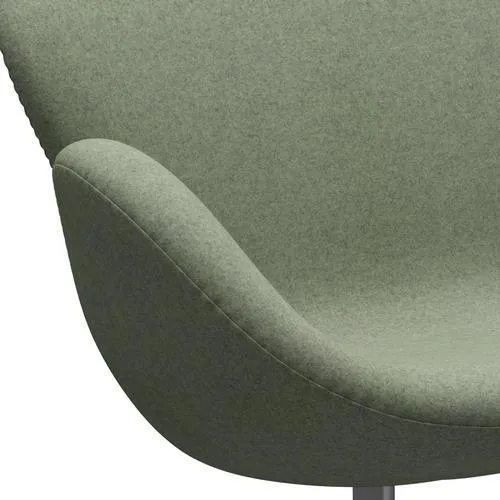 Fritz Hansen Swan™ Sofa 2 Seater, Silver Grey/Divina Melange Light Green