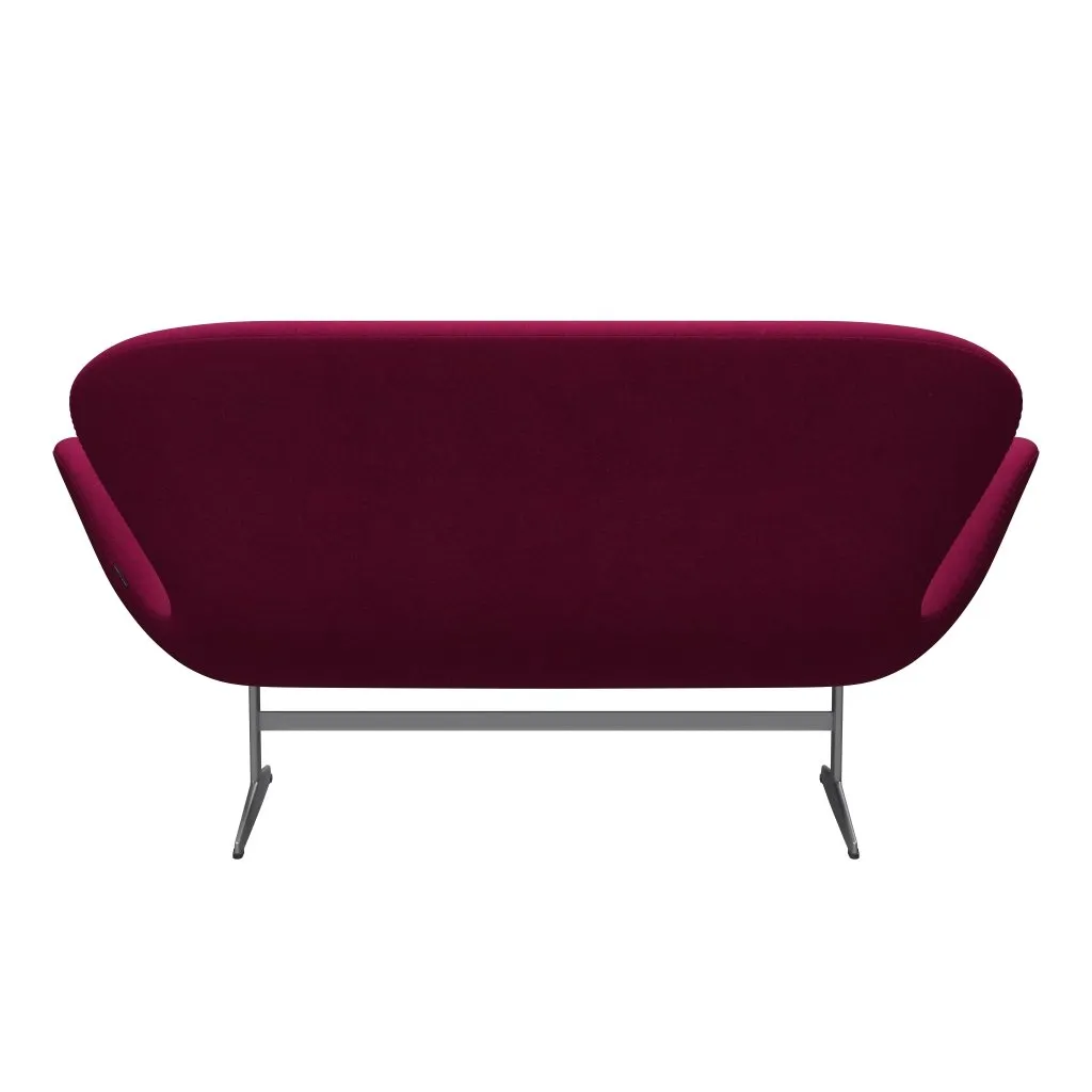Fritz Hansen Swan™ Sofa 2 Seater, Silver Grey/Divina Melange Lipstick Pink