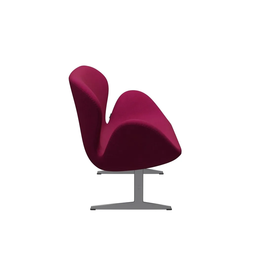 Fritz Hansen Swan™ Sofa 2 Seater, Silver Grey/Divina Melange Lipstick Pink