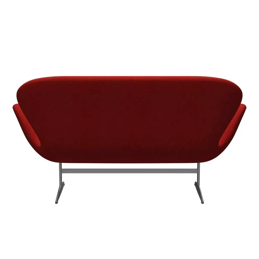 Fritz Hansen Swan™ Sofa 2 Seater, Silver Grey/Divina Melange Red