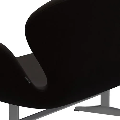 Fritz Hansen Swan™ Sofa 2 Seater, Silver Grey/Fame Dark Brown