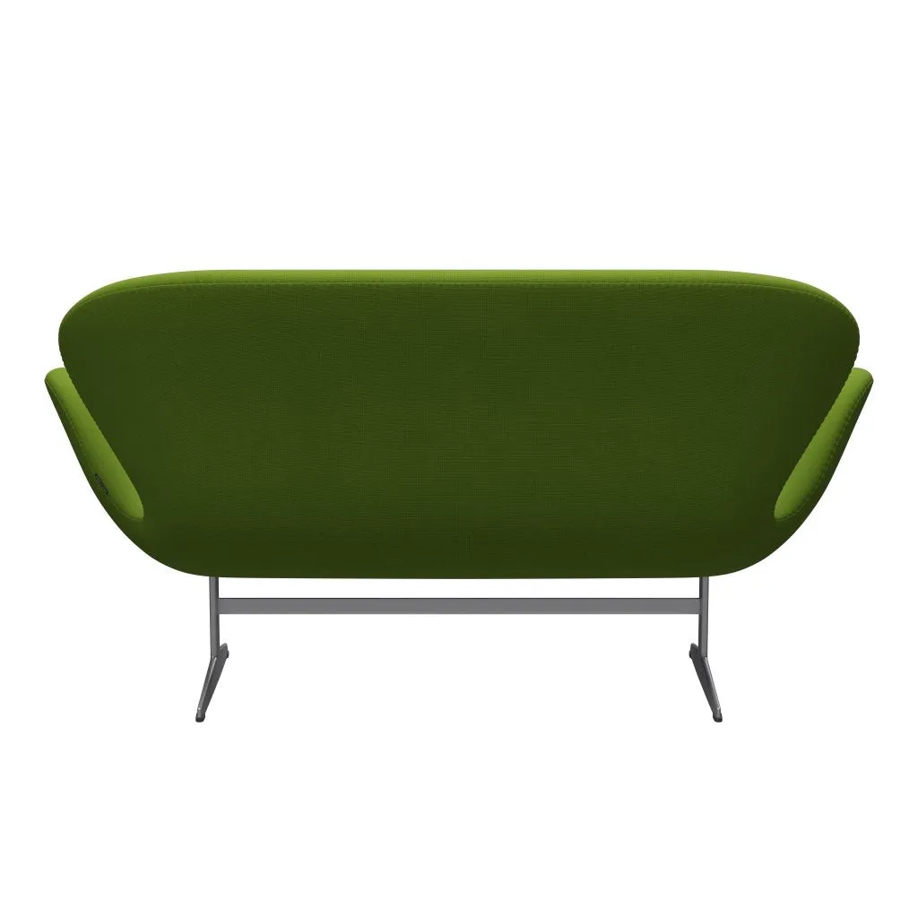 Fritz Hansen Swan™ Sofa 2 Seater, Silver Grey/Fame Green