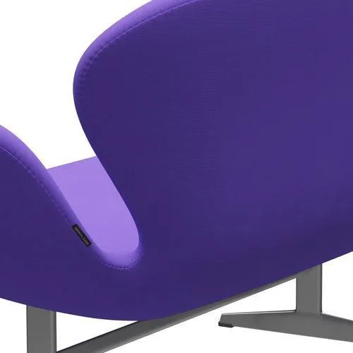 Fritz Hansen Swan™ Sofa 2 Seater, Silver Grey/Fame Violet Light