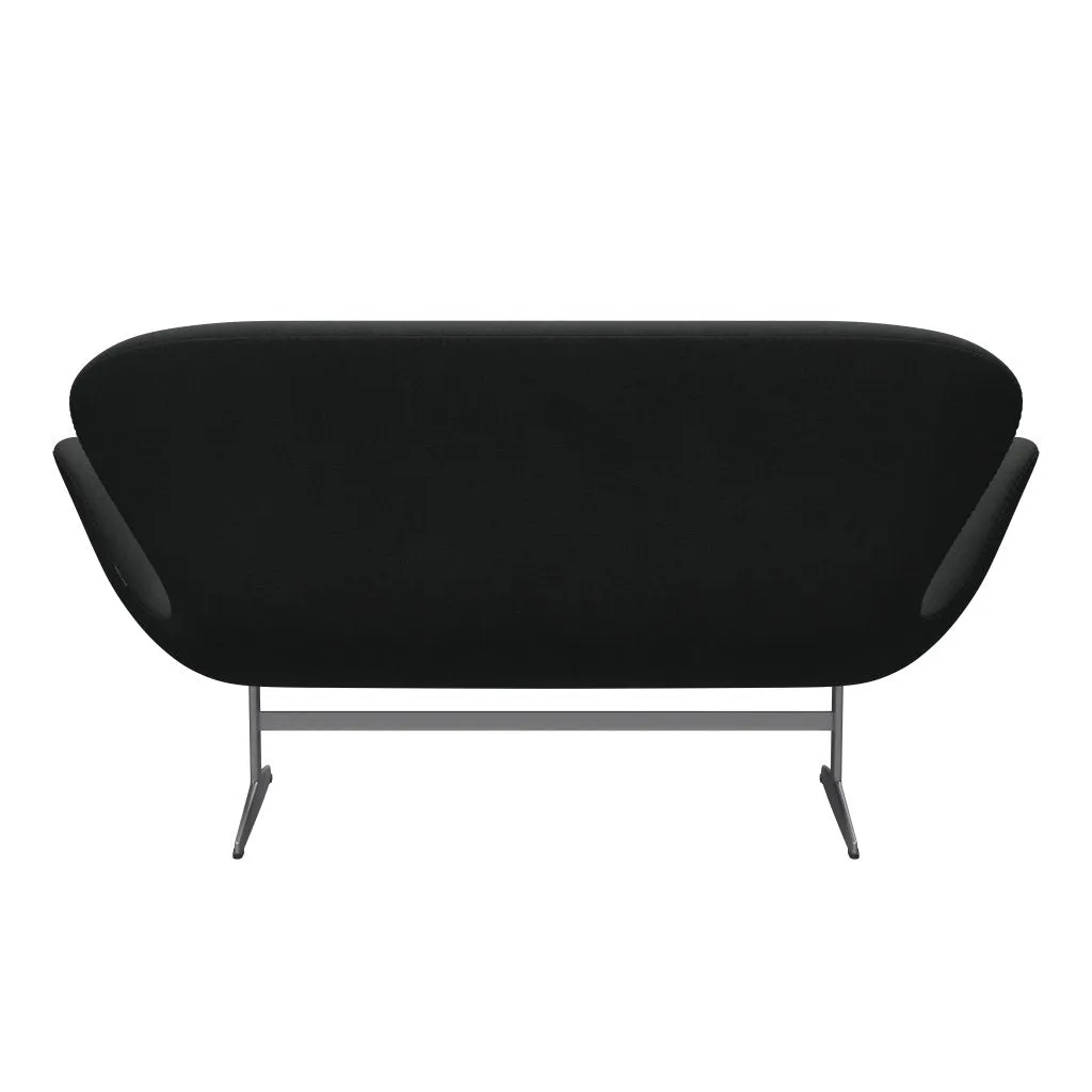 Fritz Hansen Swan™ Sofa 2 Seater, Silver Grey/Fiord Charcoal Grey