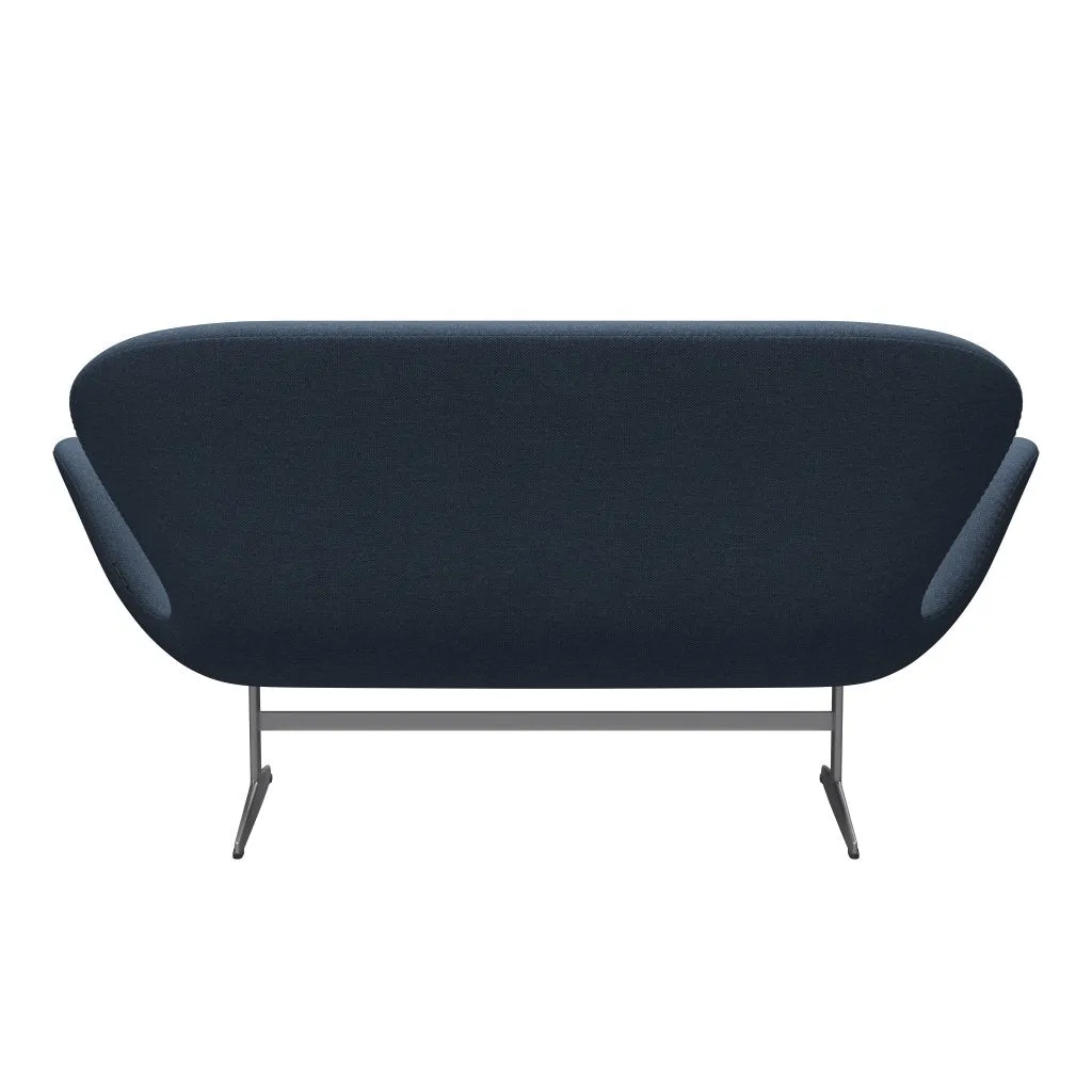 Fritz Hansen Swan™ Sofa 2 Seater, Silver Grey/Fiord Dark Construction/Grey