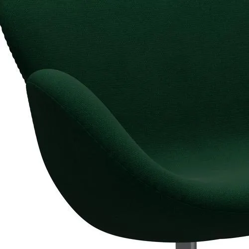 Fritz Hansen Swan™ Sofa 2 Seater, Silver Grey/Hallingdal Bottle Green