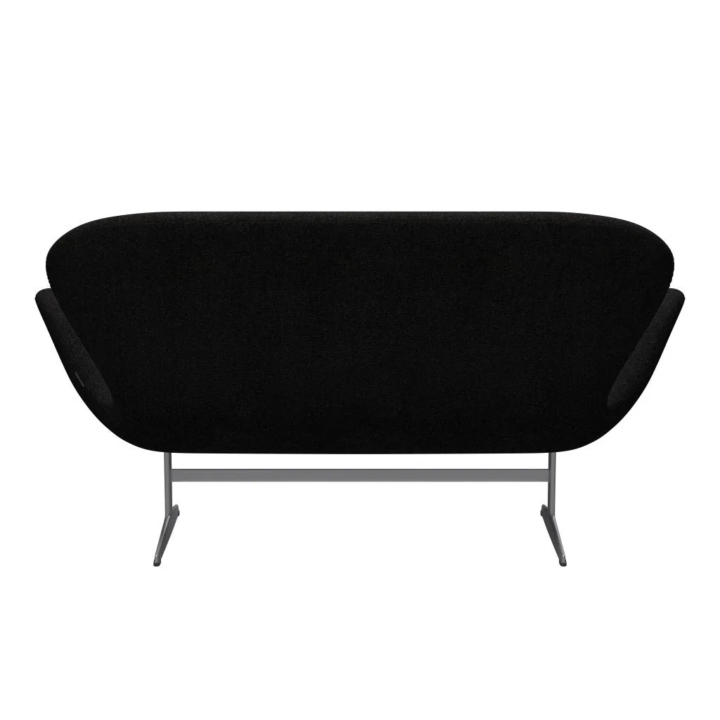 Fritz Hansen Swan™ Sofa 2 Seater, Silver Grey/Hallingdal Charcoal