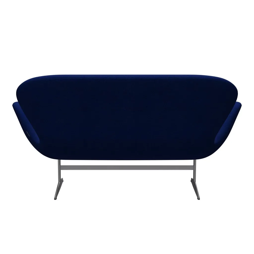 Fritz Hansen Swan™ Sofa 2 Seater, Silver Grey/Hallingdal Sea Blue