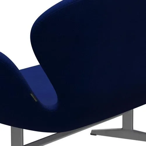 Fritz Hansen Swan™ Sofa 2 Seater, Silver Grey/Hallingdal Sea Blue