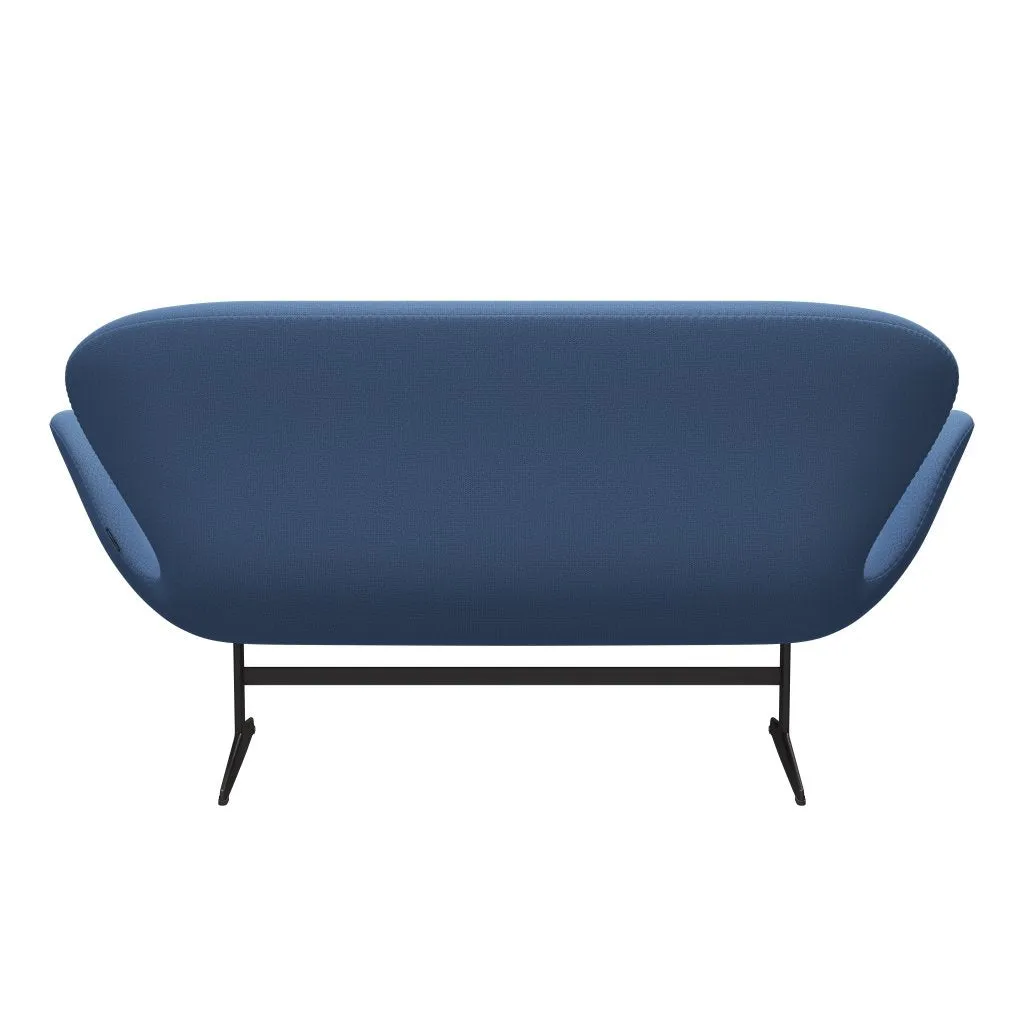Fritz Hansen Swan™ Sofa 2 Seater, Warm Graphite/Capture Inst Ant™ Blue