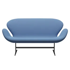 Fritz Hansen Swan™ Sofa 2 Seater, Warm Graphite/Capture Inst Ant™ Blue