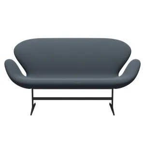 Fritz Hansen Swan™ Sofa 2 Seater, Warm Graphite/Capture Petrolblau