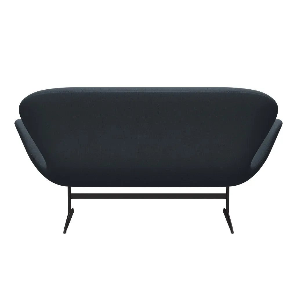 Fritz Hansen Swan™ Sofa 2 Seater, Warm Graphite/Capture Petrolblau