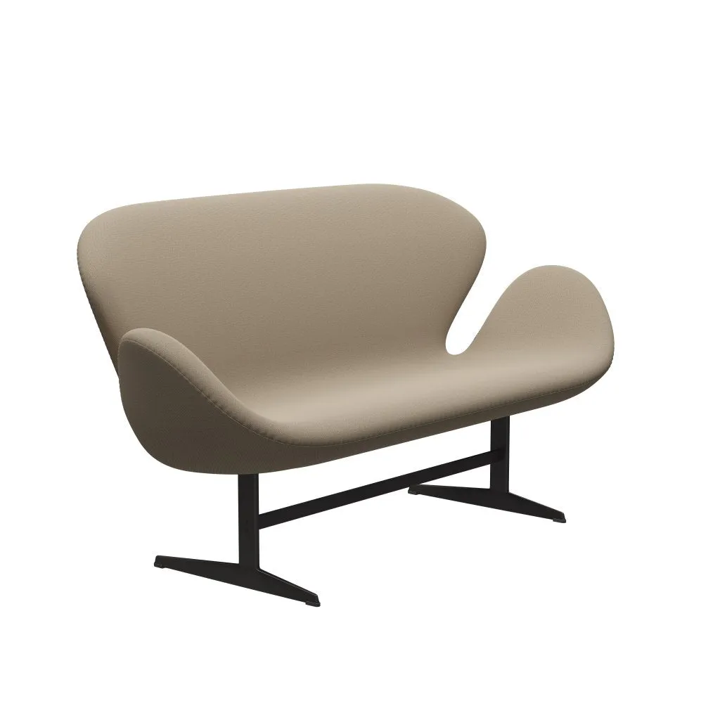 Fritz Hansen Swan™ Sofa 2 Seater, Warm Graphite/Capture Sand