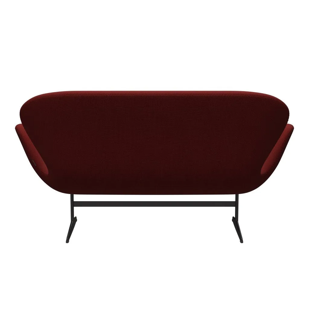 Fritz Hansen Swan™ Sofa 2 Seater, Warm Graphite/Diablo Wine Red