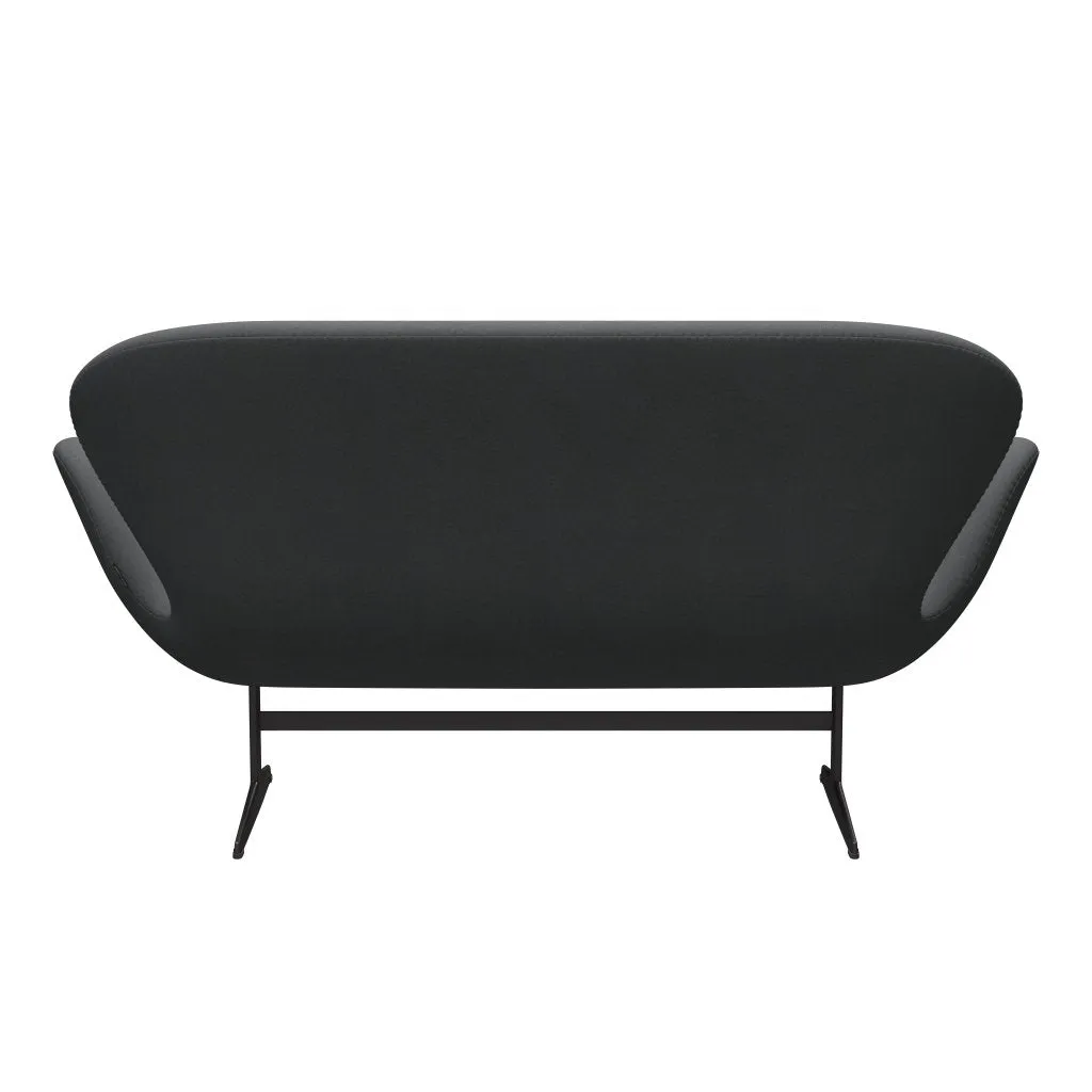 Fritz Hansen Swan™ Sofa 2 Seater, Warm Graphite/Divina Dark Grey