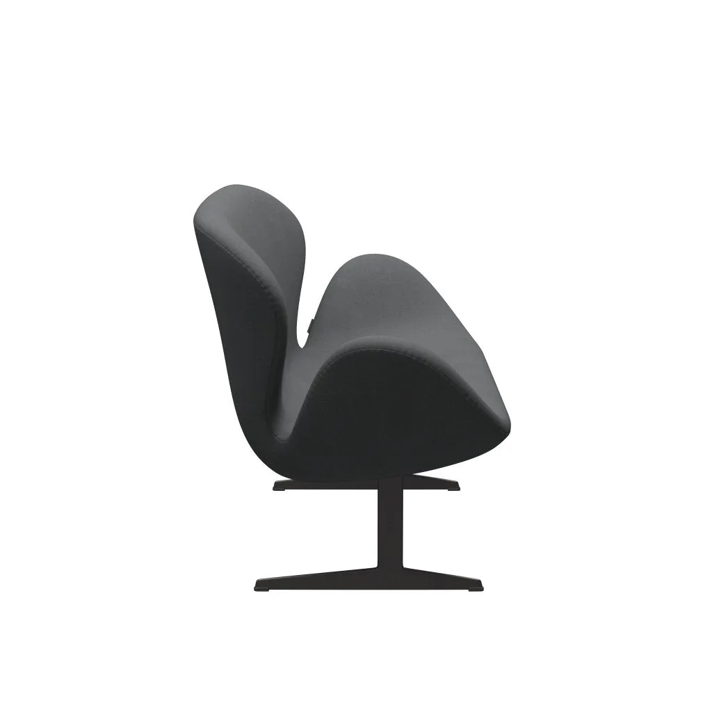 Fritz Hansen Swan™ Sofa 2 Seater, Warm Graphite/Divina Dark Grey