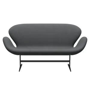 Fritz Hansen Swan™ Sofa 2 Seater, Warm Graphite/Divina Dark Grey
