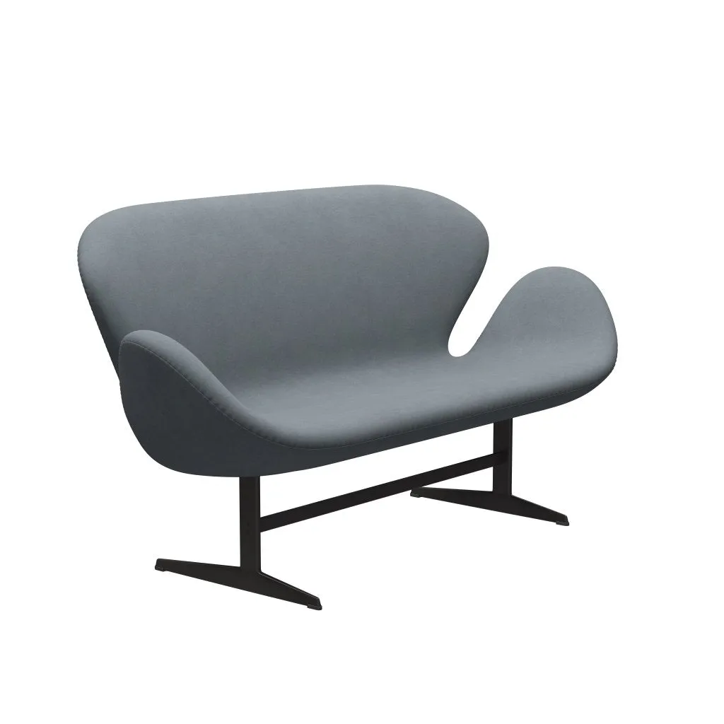 Fritz Hansen Swan™ Sofa 2 Seater, Warm Graphite/Divina Light Grey