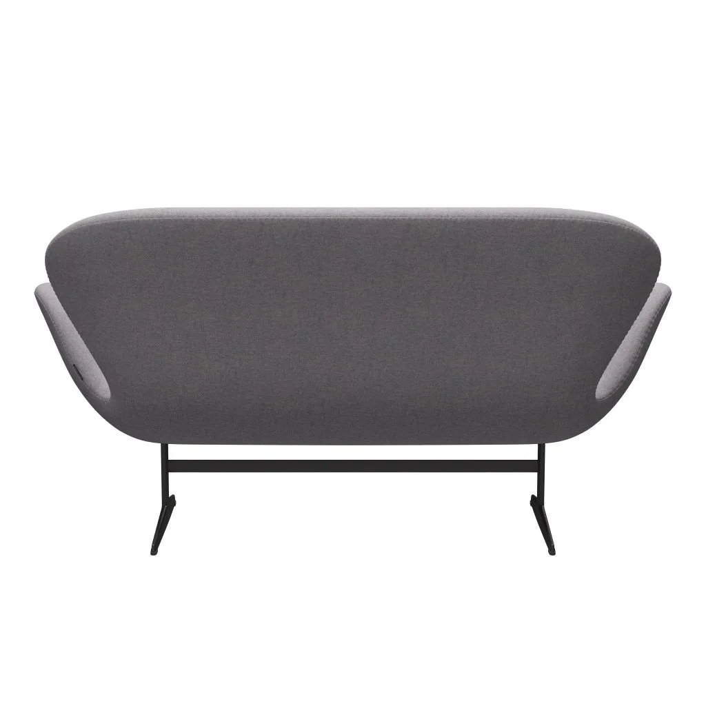 Fritz Hansen Swan™ Sofa 2 Seater, Warm Graphite/Divina Md Cool Light Grey