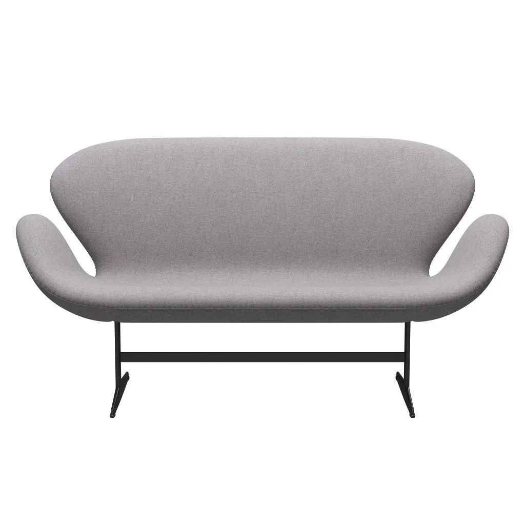 Fritz Hansen Swan™ Sofa 2 Seater, Warm Graphite/Divina Md Cool Light Grey