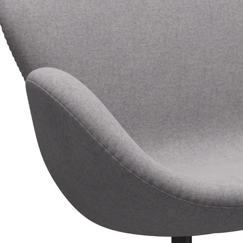 Fritz Hansen Swan™ Sofa 2 Seater, Warm Graphite/Divina Md Cool Light Grey