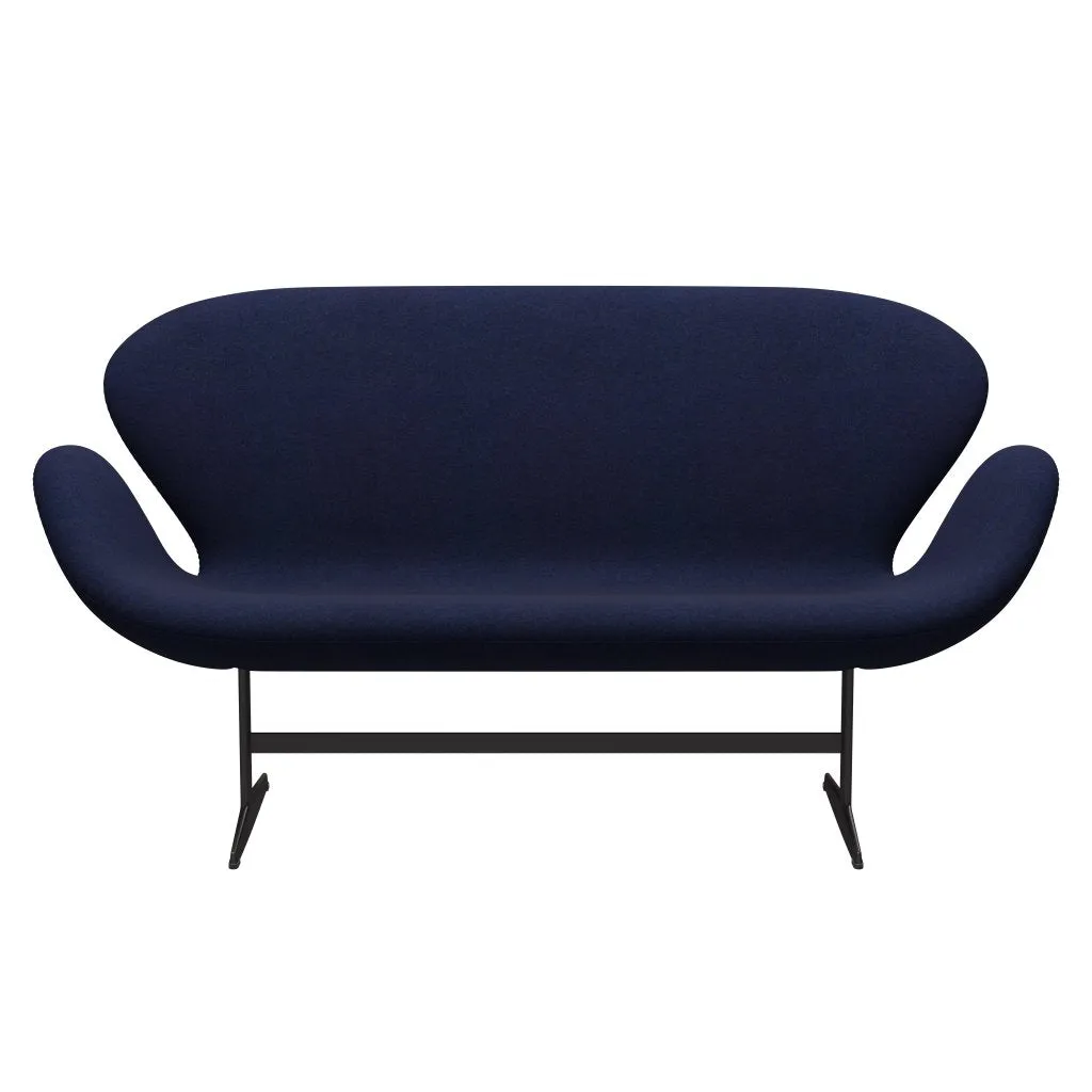 Fritz Hansen Swan™ Sofa 2 Seater, Warm Graphite/Divina Md Midnight Blue