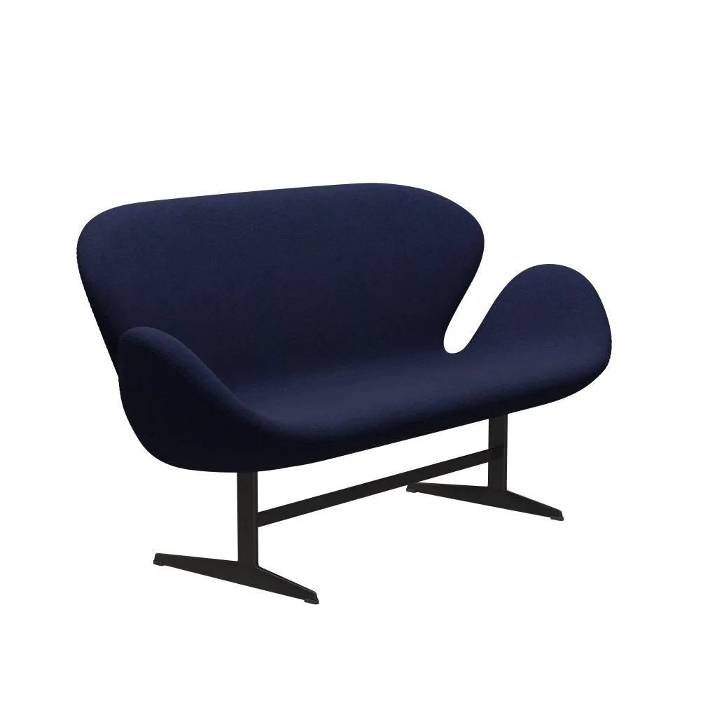 Fritz Hansen Swan™ Sofa 2 Seater, Warm Graphite/Divina Md Midnight Blue