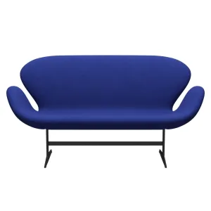 Fritz Hansen Swan™ Sofa 2 Seater, Warm Graphite/Divina Melange Blue