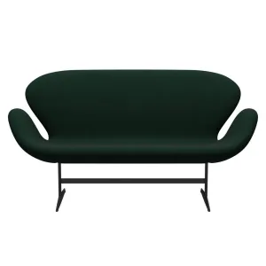 Fritz Hansen Swan™ Sofa 2 Seater, Warm Graphite/Divina Melange Dark Green