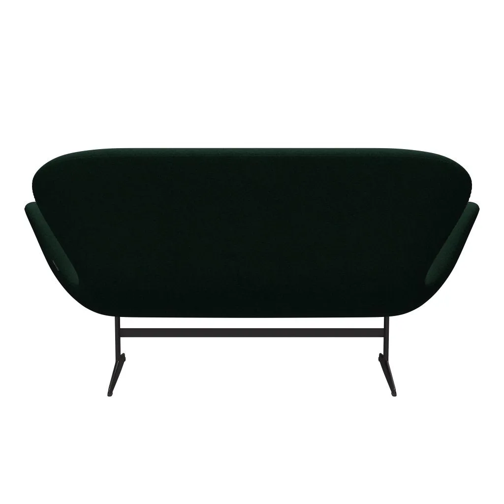 Fritz Hansen Swan™ Sofa 2 Seater, Warm Graphite/Divina Melange Dark Green